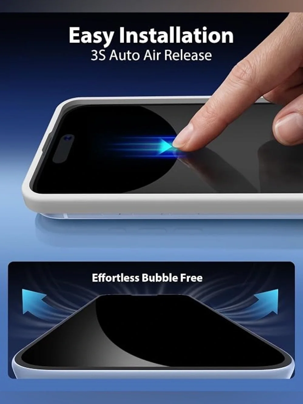 Mkeke 3 Pack Screen Protector for iPhone 18 Pro, 9H+ Tempered Glass
